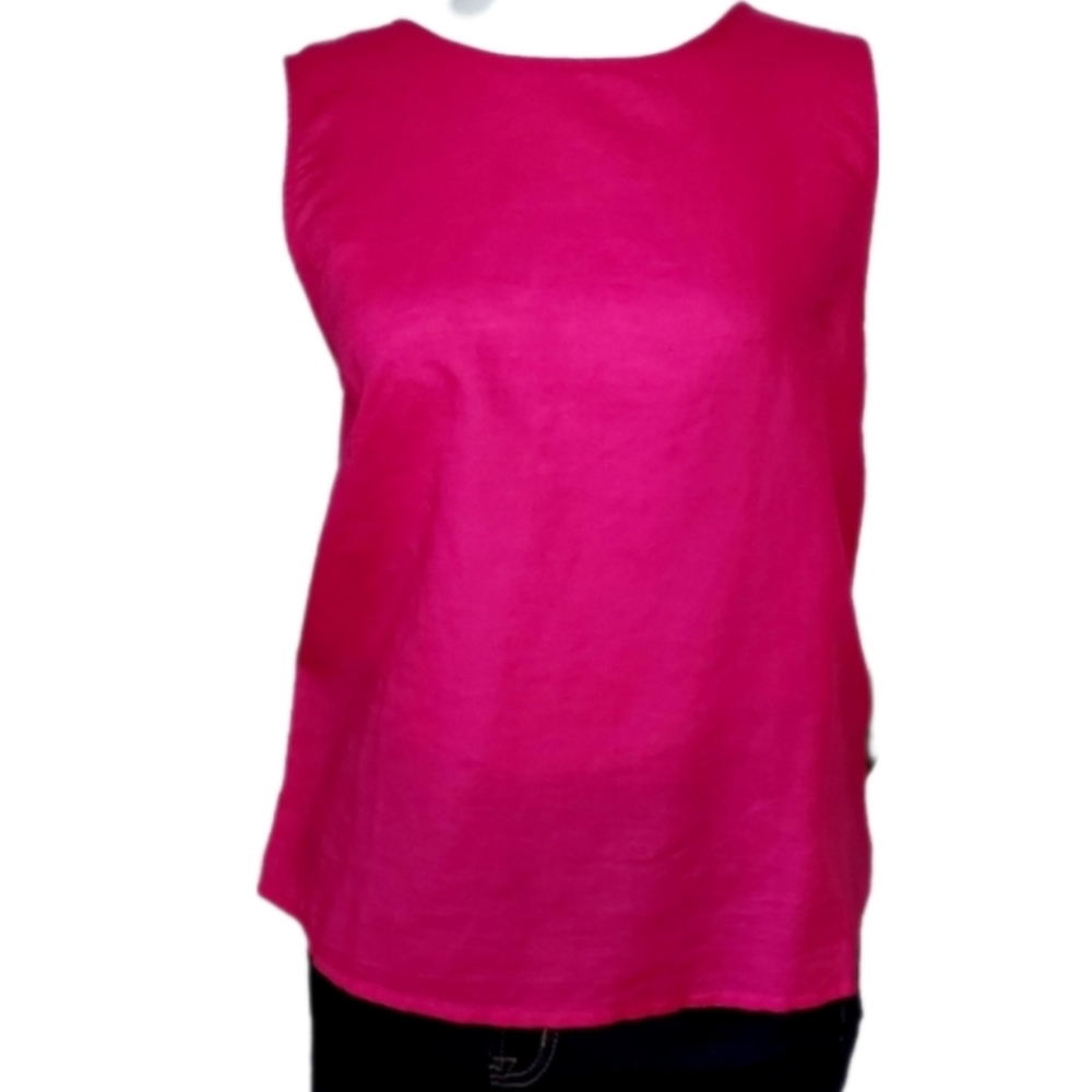 Bright Pink Sleeveless Women’s Top